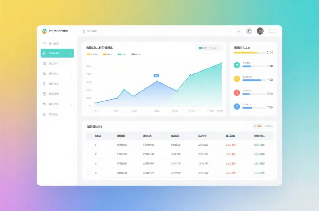 趋势数据可视化展示效果